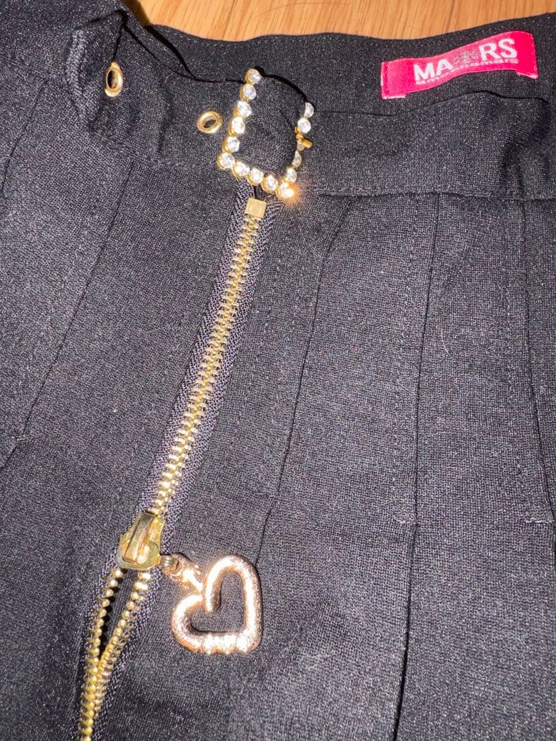 MA＊RS キラキラガーターリボンパンツ付きプリーツスカート