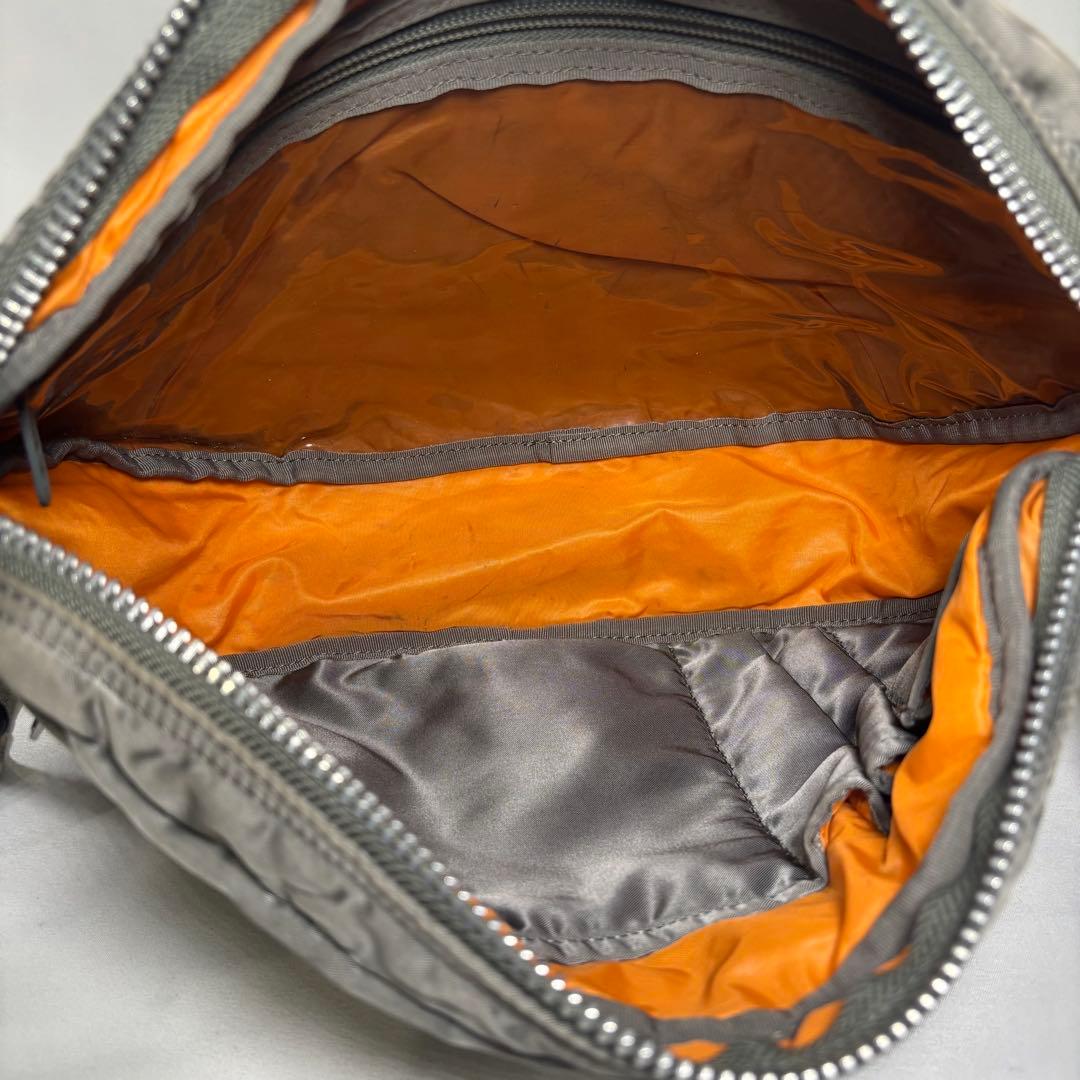 ポーター ショルダーバッグ 斜め掛け タンカー ハーフムーン ナイロン グレー