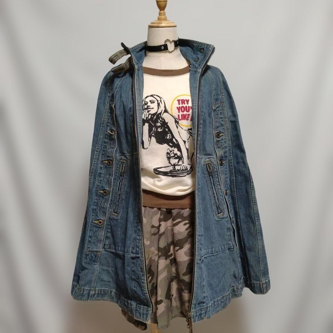入手困難 希少 ヒステリックグラマー Gジャンポンチョ デニム y2k 平成