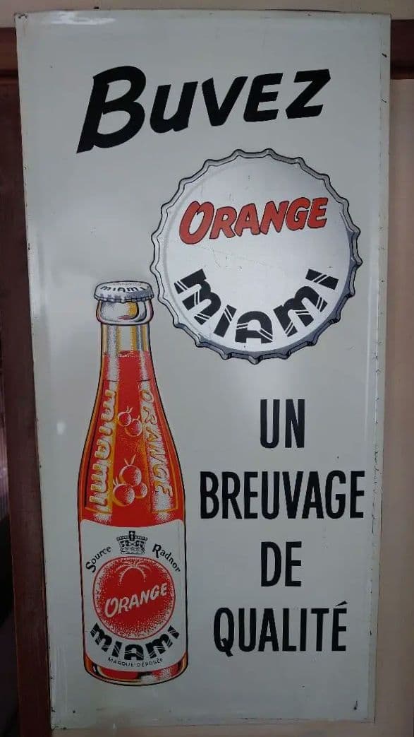 チ*ス様 オレンジ マイアミ ソーダ オリジナル 大型メタルボード