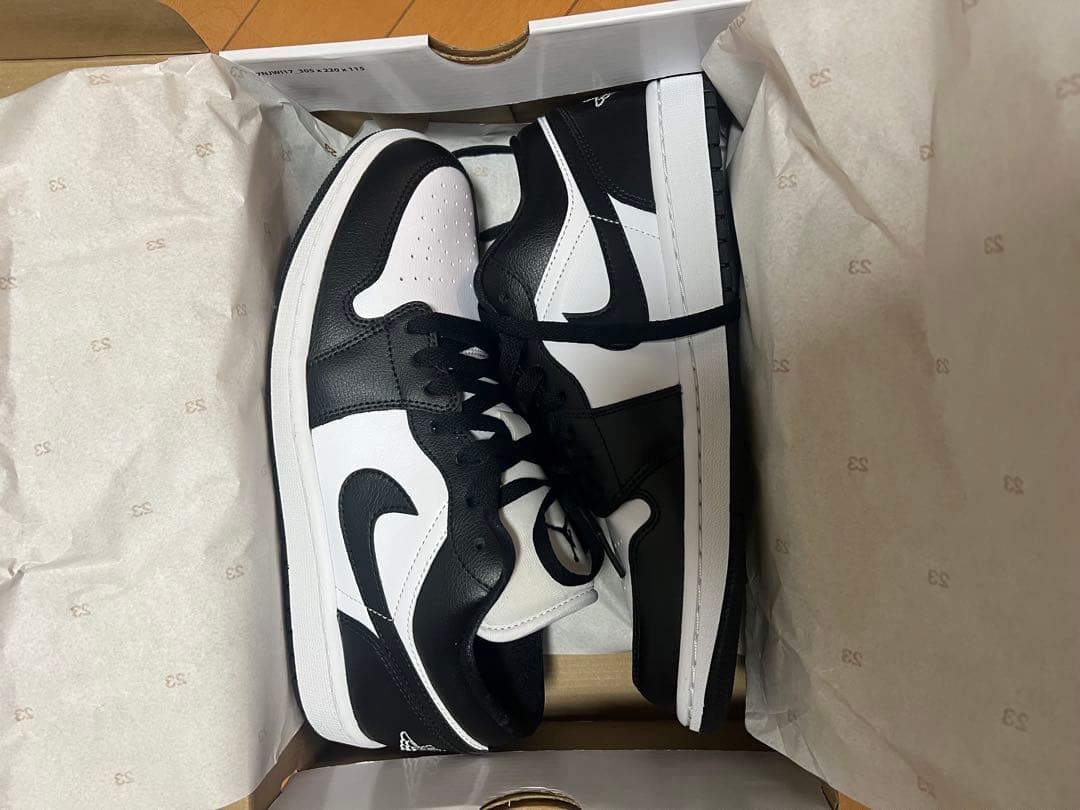 Air Jordan 1 Low 白/黒 27.5cm・JORDAN