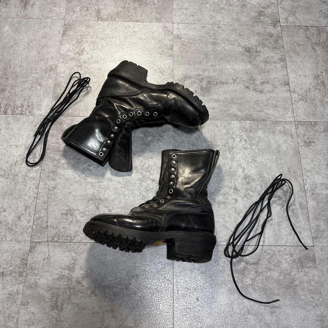 redwing ロガーブーツ　ブラック　ヴィンテージ　アメカジ　オールブラック
