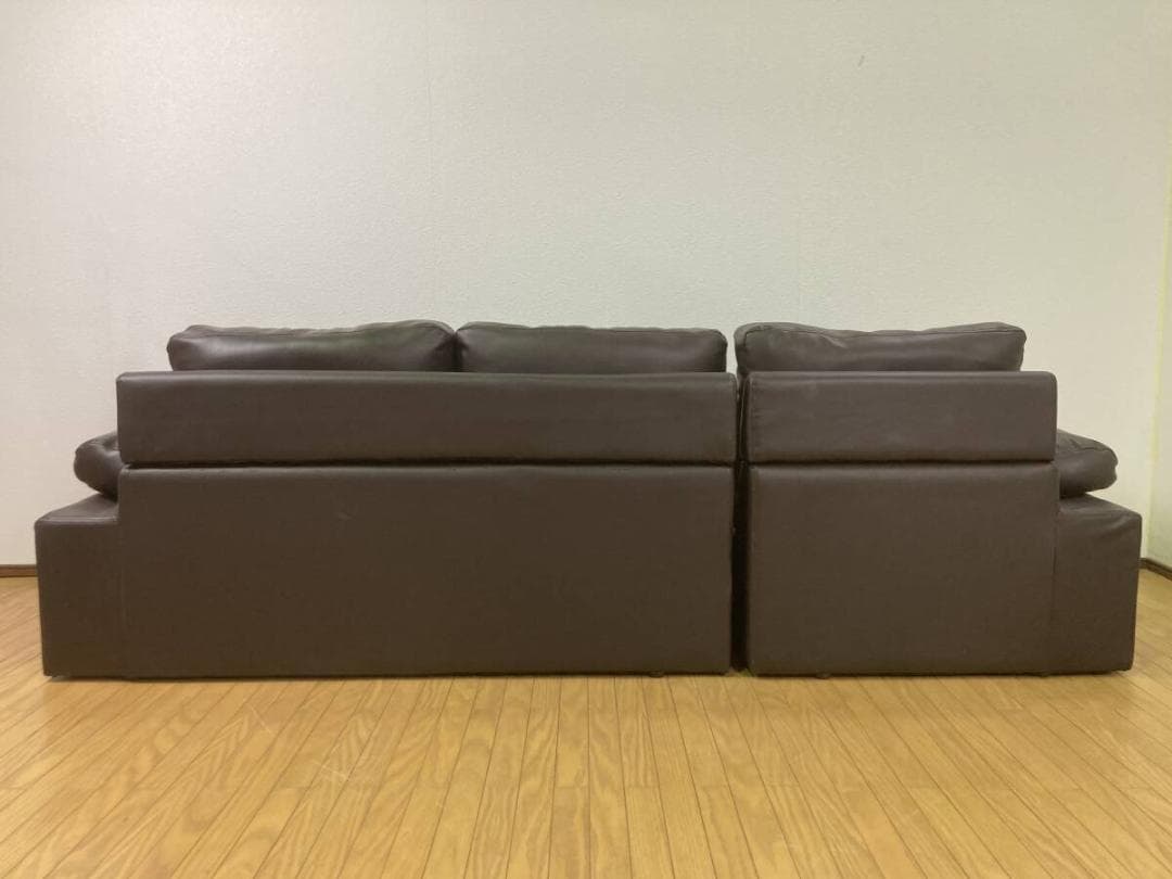 ローソファ 3人掛け ソファ 三人掛け フロア ダークブラウン ヴィンテージ風