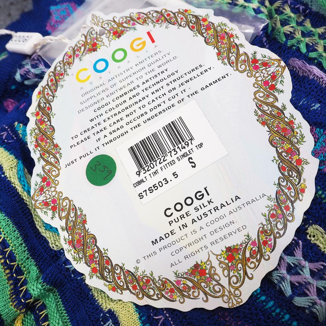 新品【COOGI】vintage/3Ｄシルク ニット キャミソール/ベアトップ