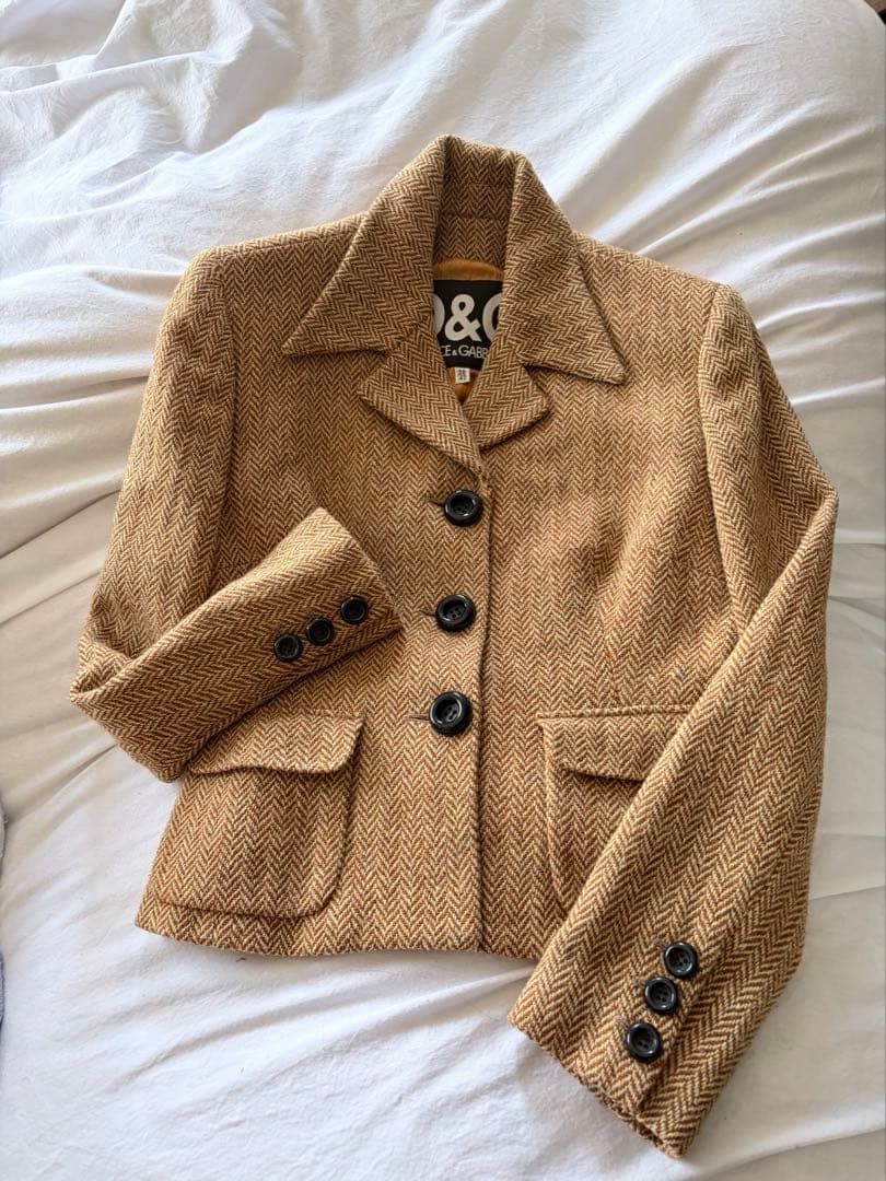 D&G ヘリンボーンテーラードジャケット　mサイズ