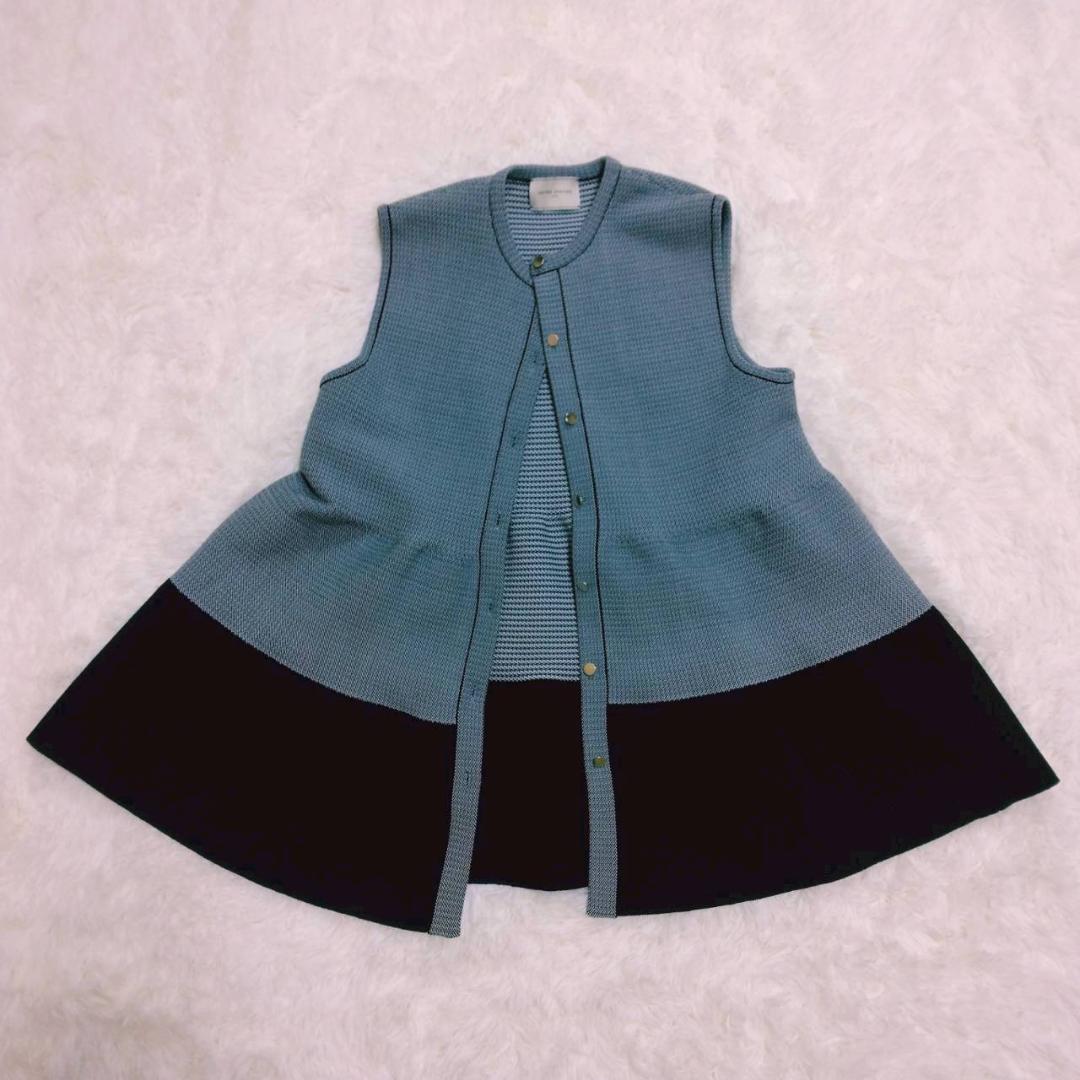 UNITED ARROWS 定価2.6万円バイカラー ティアード ベスト