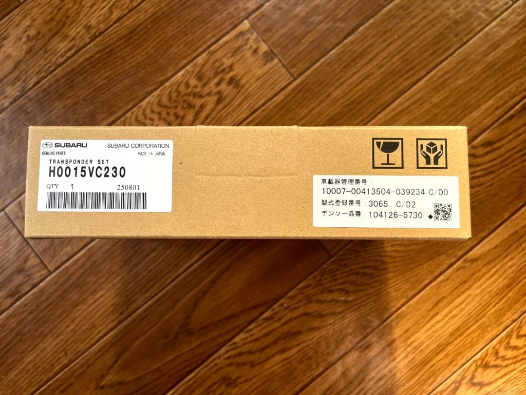 【未使用】スバル純正ETC2.0 DENSO SUBARU H0015VC230