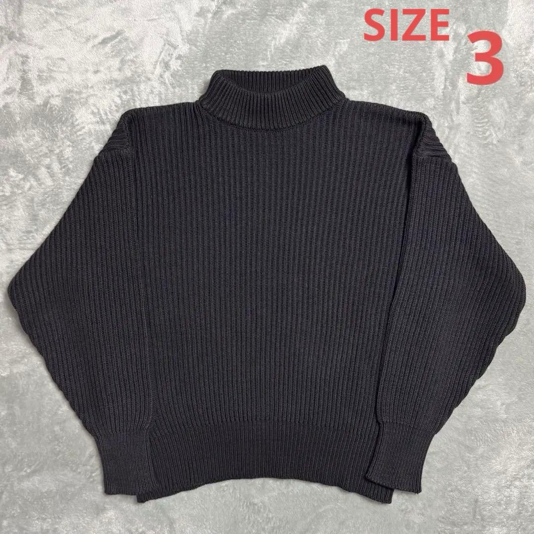 80s agnes b homme モックネック コットンニット フランス製