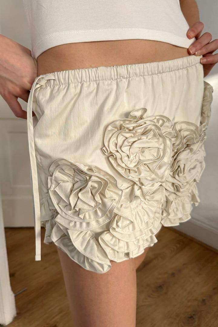 スカート sinoon Rose Frill Mini Skirt