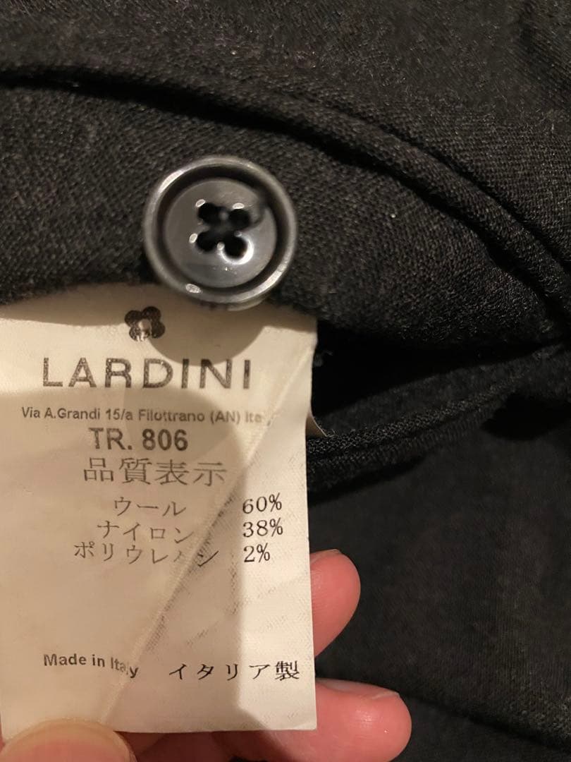 【美品】LARDINI トラベルウールストレッチサージスーツ セットアップ