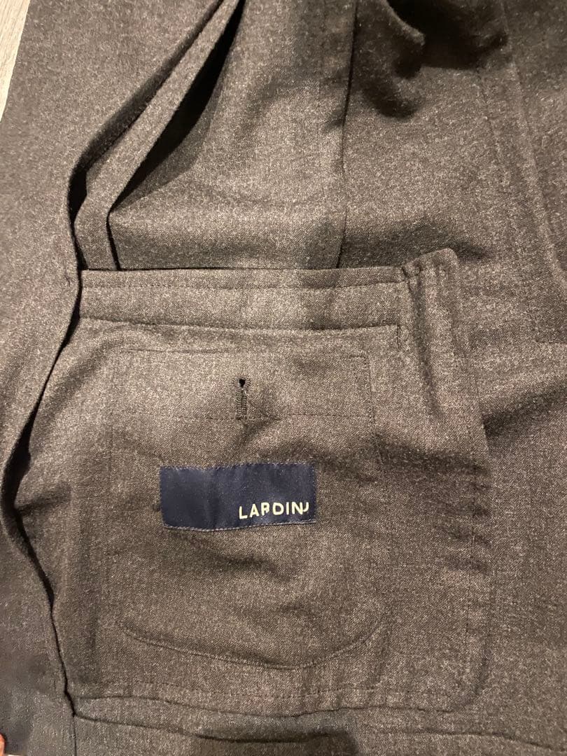 【美品】LARDINI トラベルウールストレッチサージスーツ セットアップ