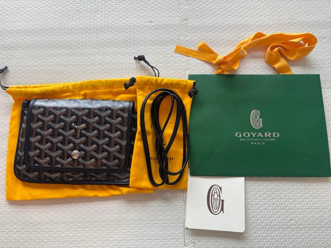 goyard プリュメ　ポーチウォレット　ブラック