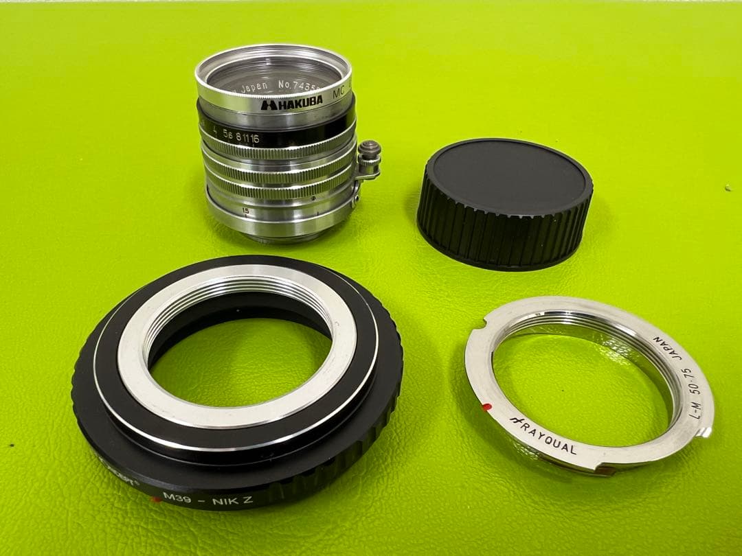NIKKOR-HC 5cmf2.0 L39 （M/Zマウントアダプター付）