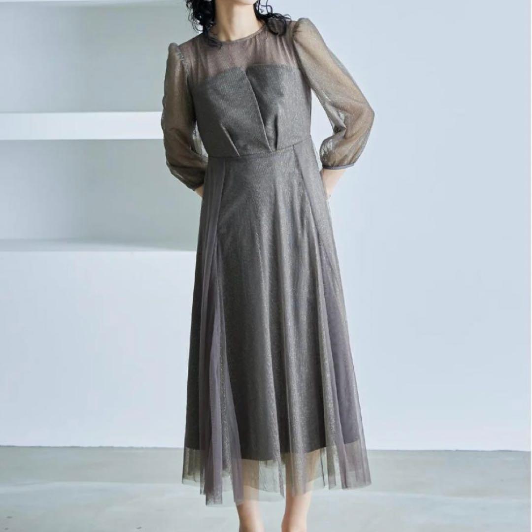 たっぴー 様DorryDoll ビスチェ風トップス ラメチュールワンピースドレス