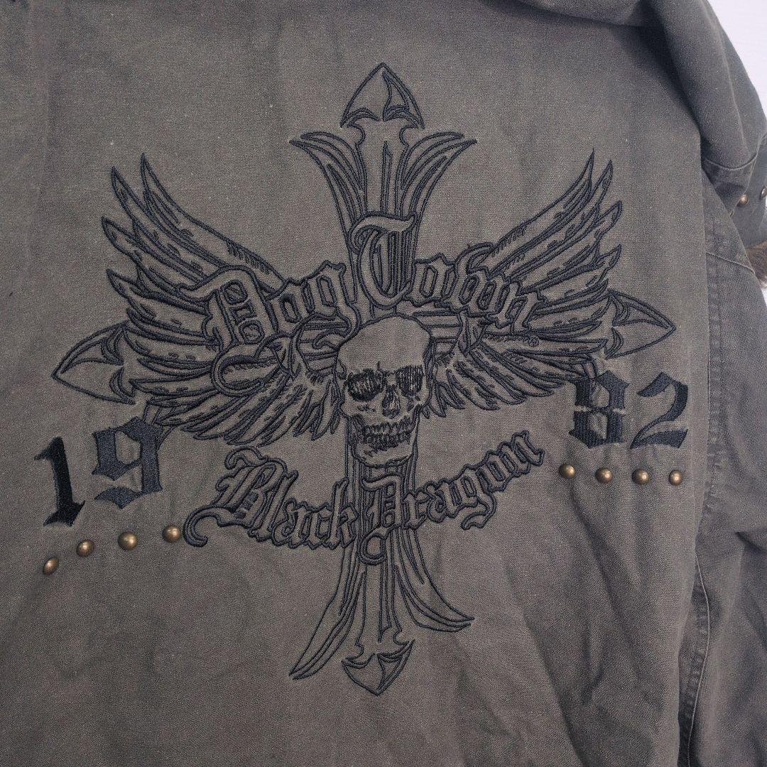 希少　dogtown type N-2B ドクロ　刺繍　XLサイズ　キ