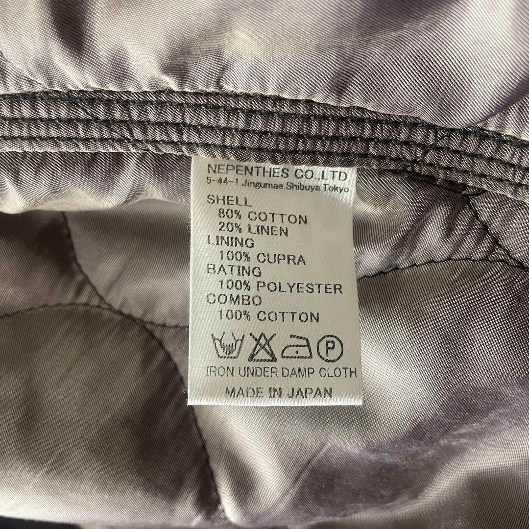 needles デニム 中綿入り チャイナジャケット カバーオール　ネペンテス