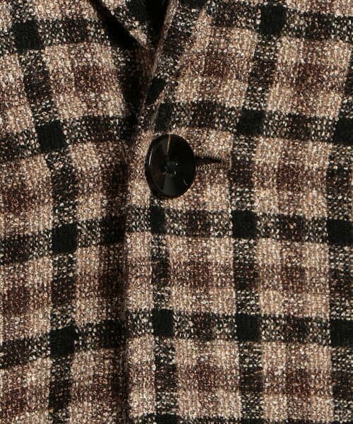 トゥモローランド リングツイードジャケット 茶