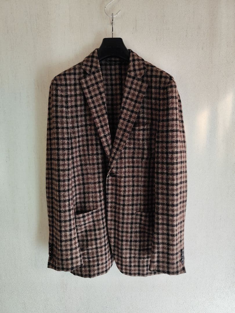 トゥモローランド リングツイードジャケット 茶