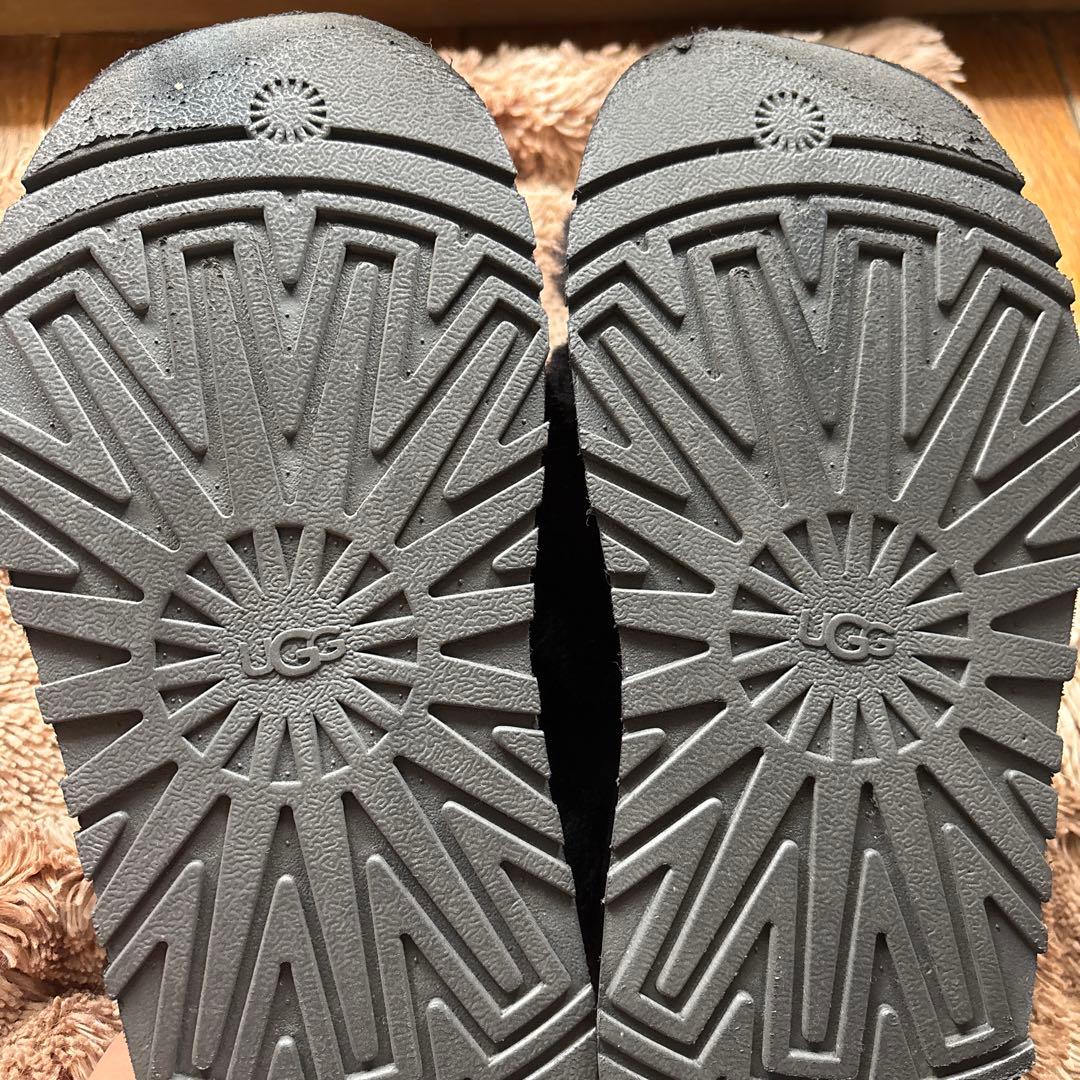 UGG アグ ファーサンダル ディスコ クロス スライド 厚底サンダル 23cm