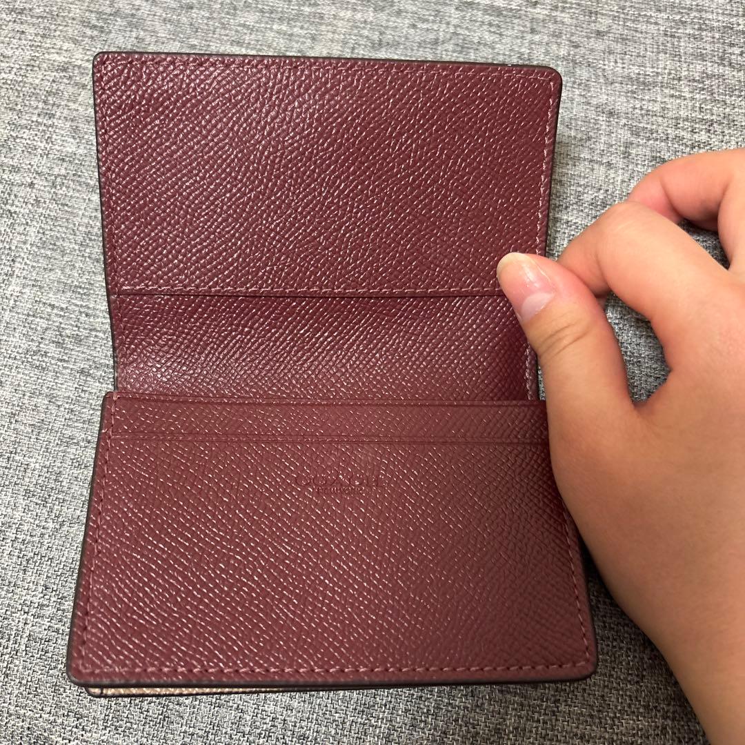 値下げしました【COACH】ビジネス カード ケース　名刺入れレザーカードケース