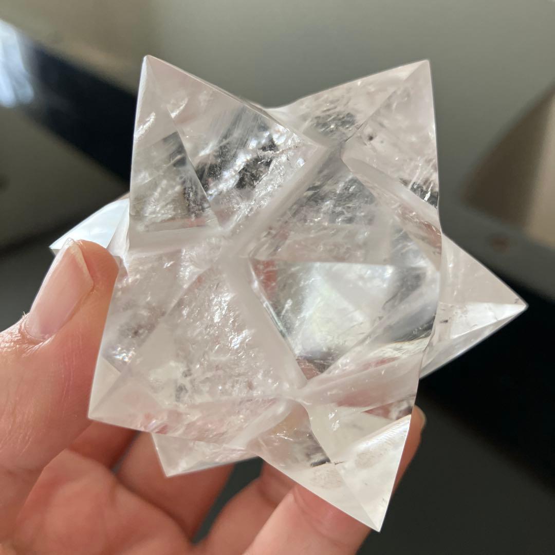 ARIA さま専用美！水晶　アステロイド　マカバスター　天然石置物