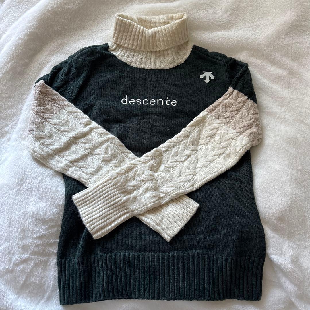 descente タートルネックセーター