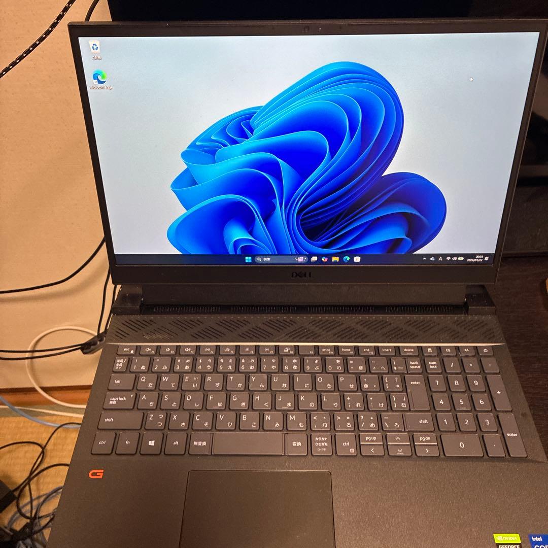dell ゲーミングノートパソコン G15 5511 バッテリー動作不可