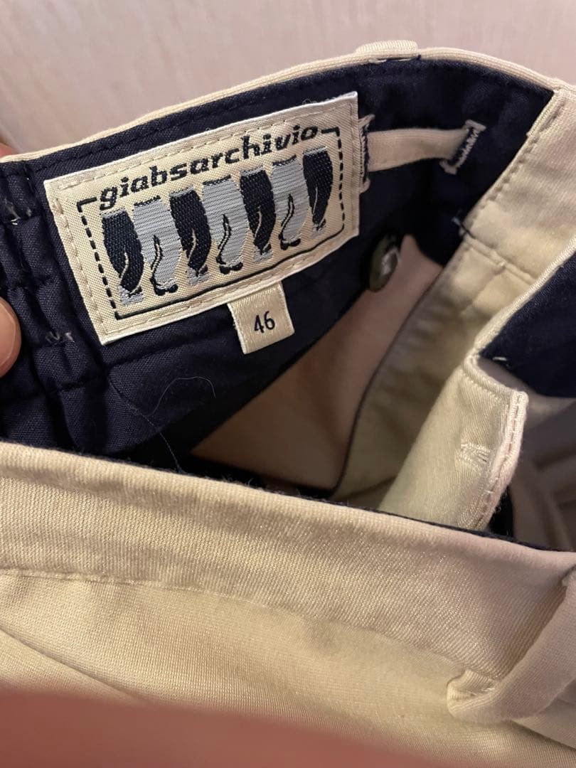 giab's ARCHIVIO BLEU 46ベージュ　シルキージャージ