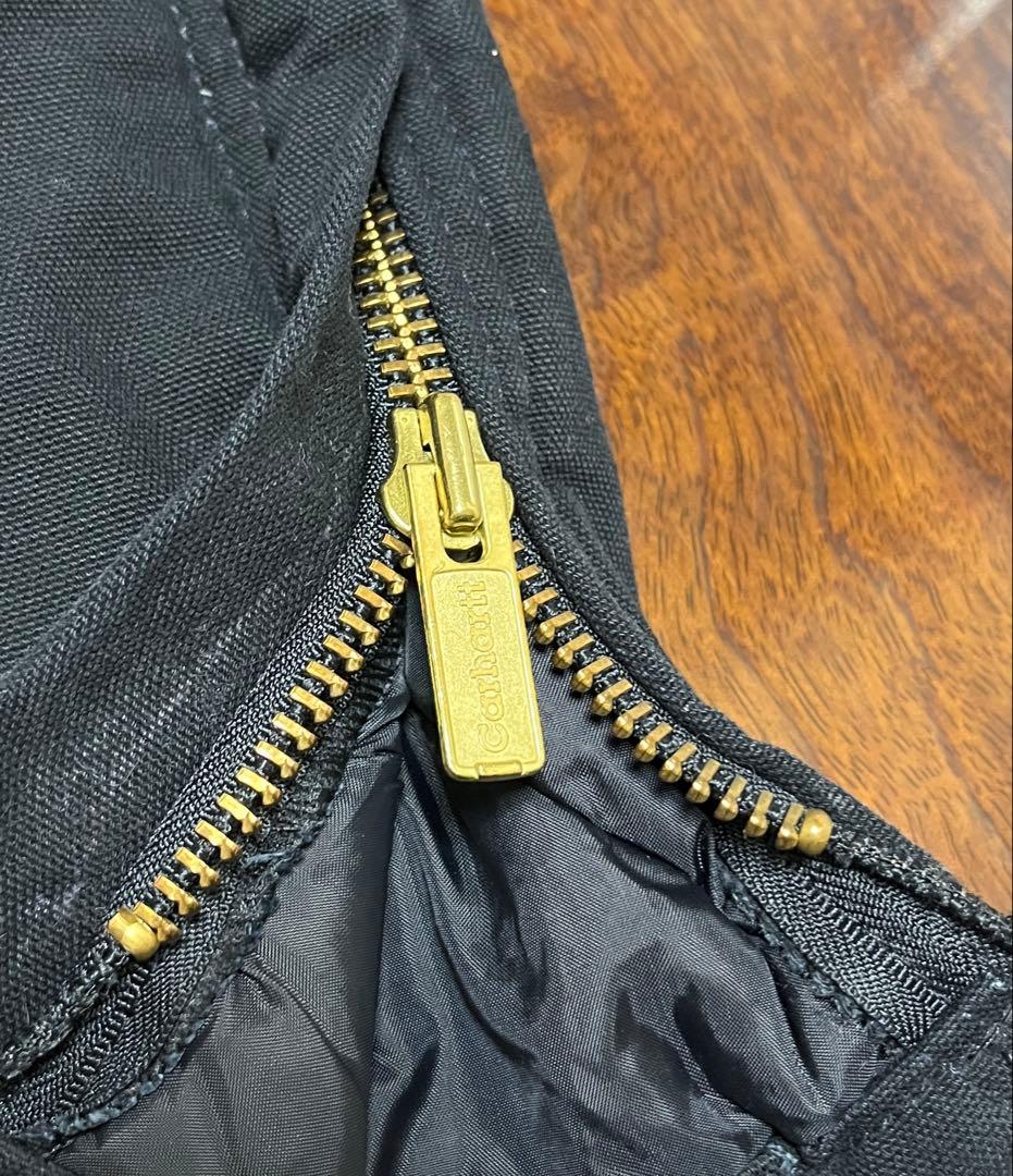 2002年 USA製 カーハート ダック ダブルニー オーバーオール ブラック