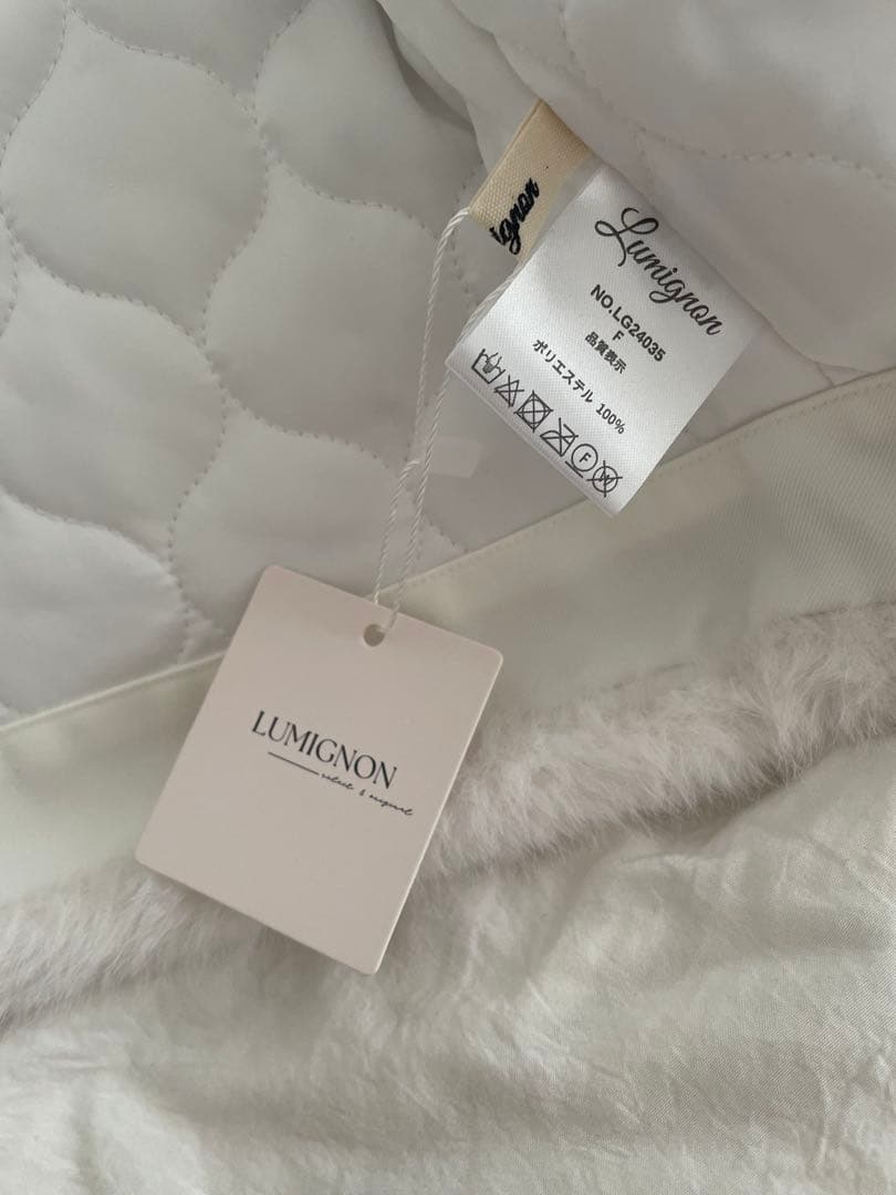 Lumignon original♥Quilting fur coat ホワイト