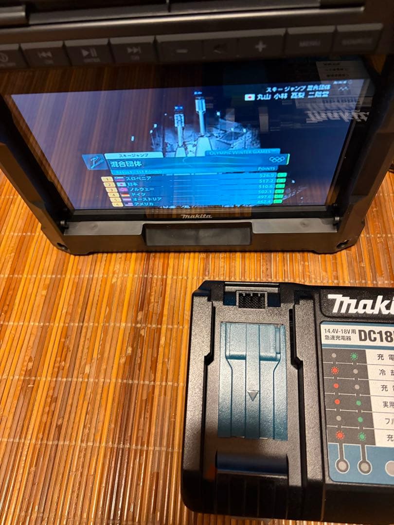 Makita DC18 ポータブルテレビ