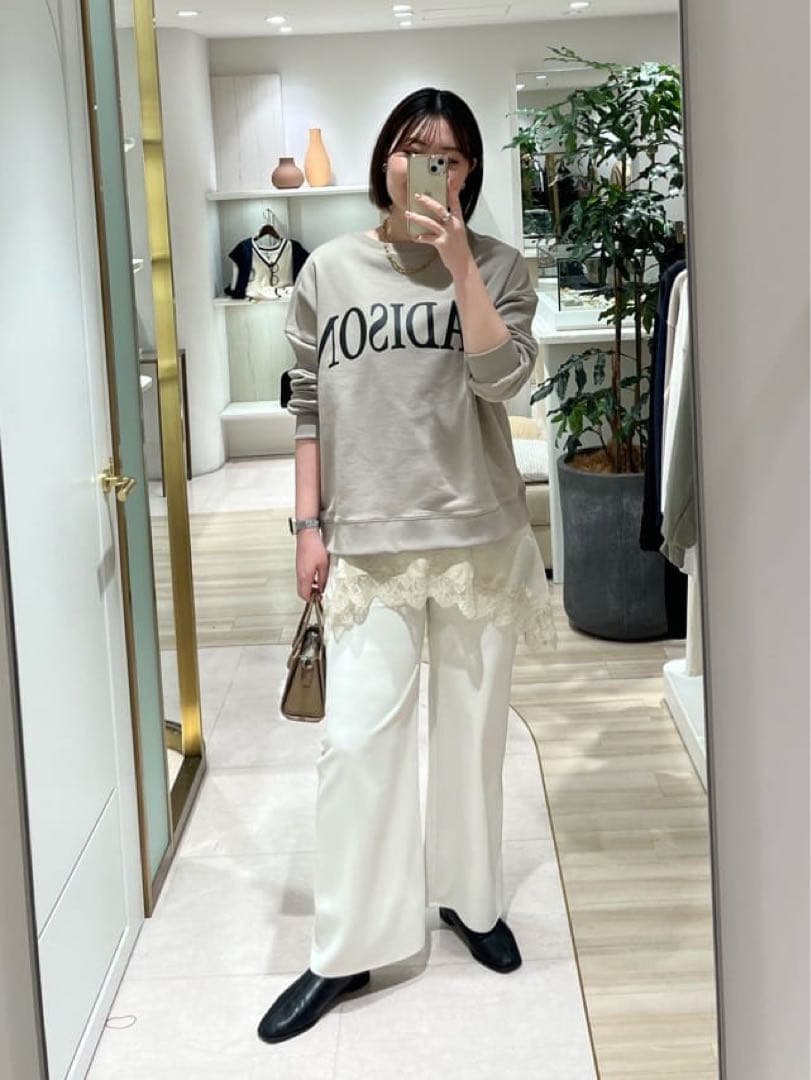 【完売 新品】Loungedressラウンジドレス　レースキャミ ホワイト