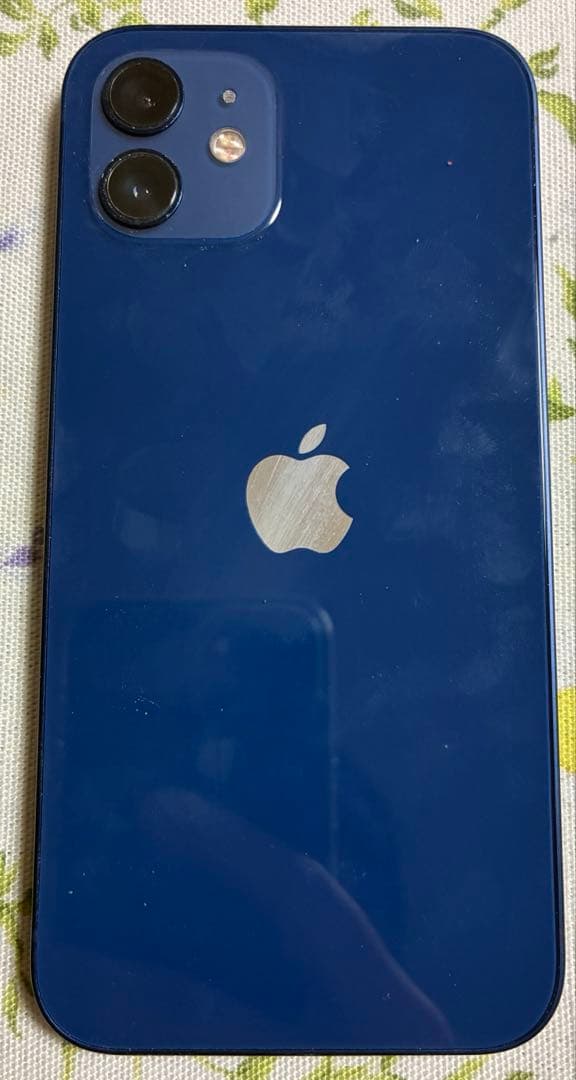 Apple iPhone 12 青色 本体 元箱とケーブル付き