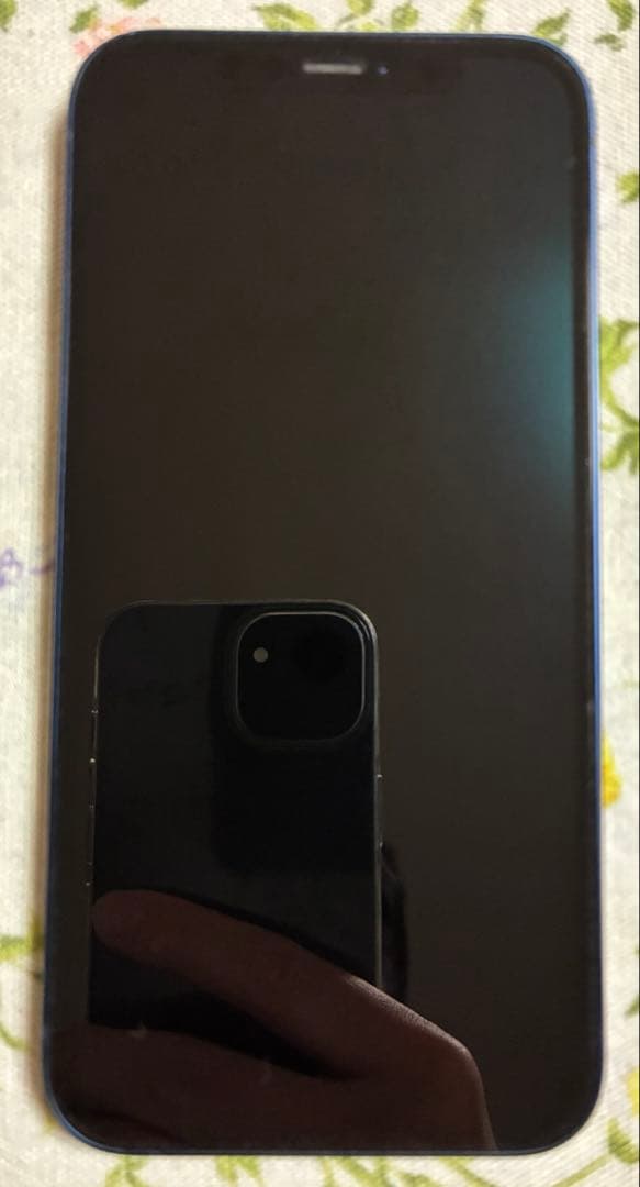 Apple iPhone 12 青色 本体 元箱とケーブル付き