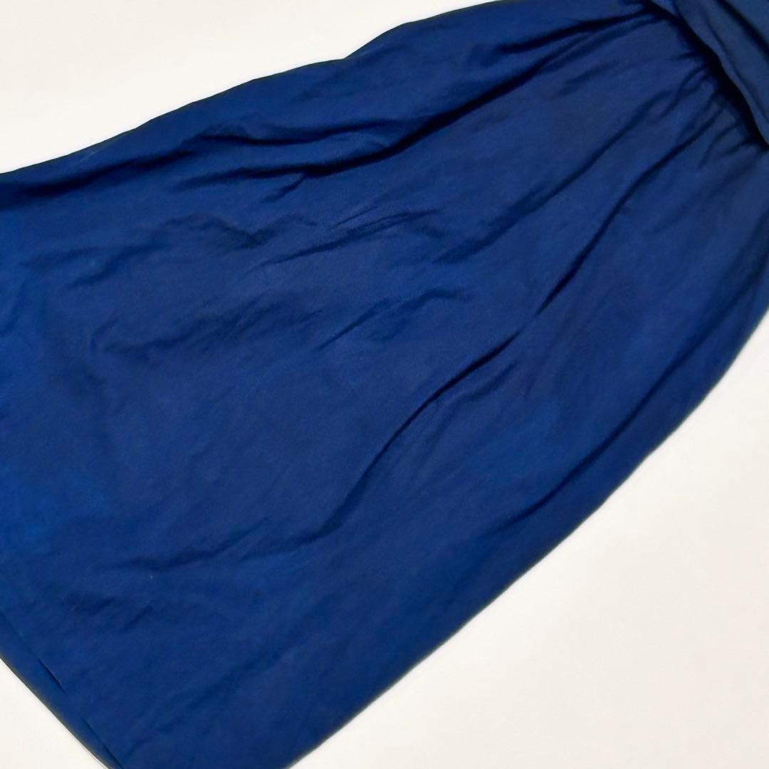 コズミックワンダー 琉球藍藍染 オーガニックコットンラップロングワンピース