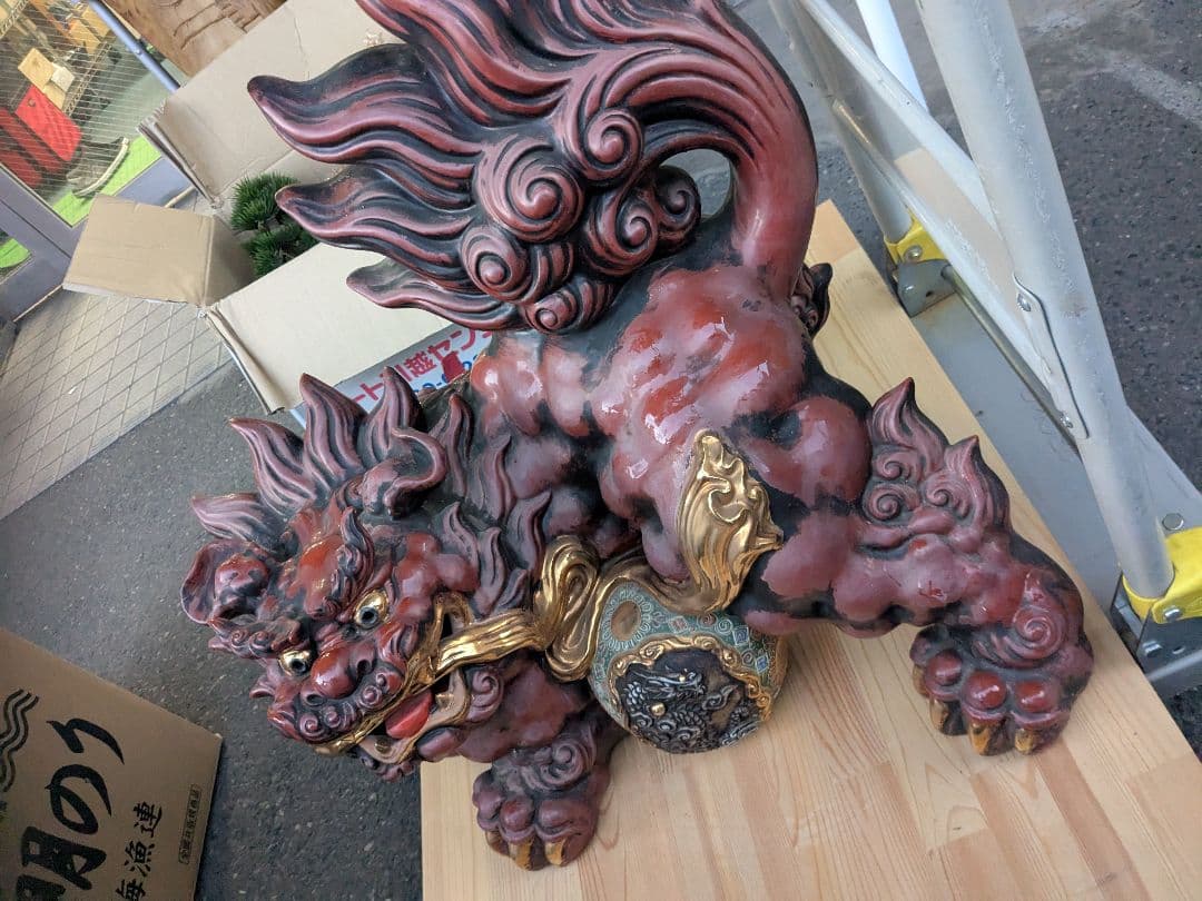 陶器製 狛犬？
