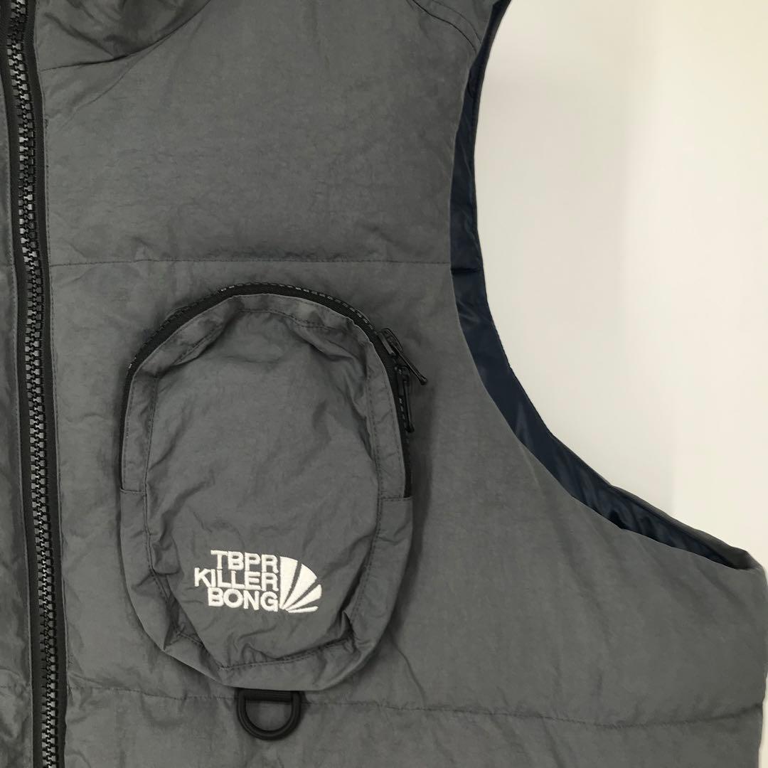 タイトブース×キラーボム　ダウンベスト　L　グレー　上野伸平