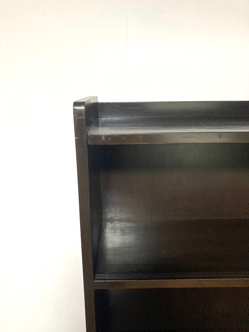 【メンテ済み】大きなビンテージの木製本棚　中板2枚可変　高さ167cm