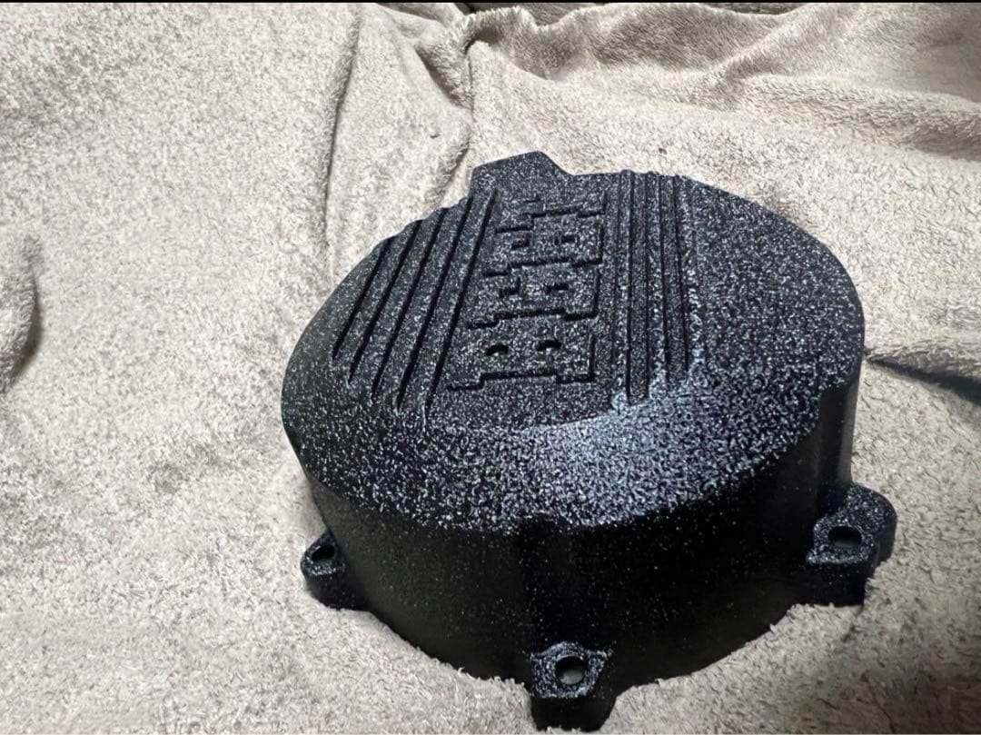 ZRX400 BEET ポイントカバー、ジェネレーターカバー　結晶塗装　黒