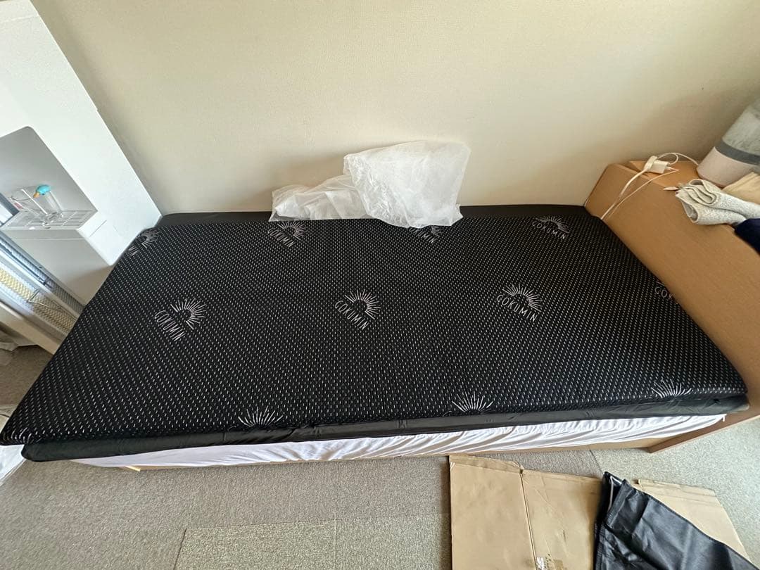 未使用ほぼ新品　GOKUMIN ノンスプリングマットレス セミシングル ブラック