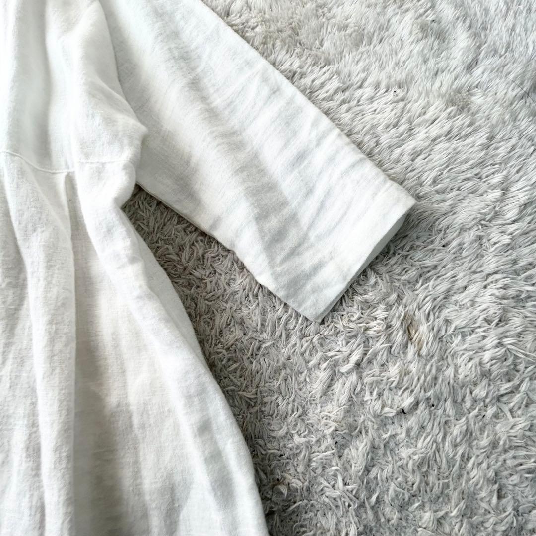 journal standard luxe リネンワンピース ホワイト ゆったり