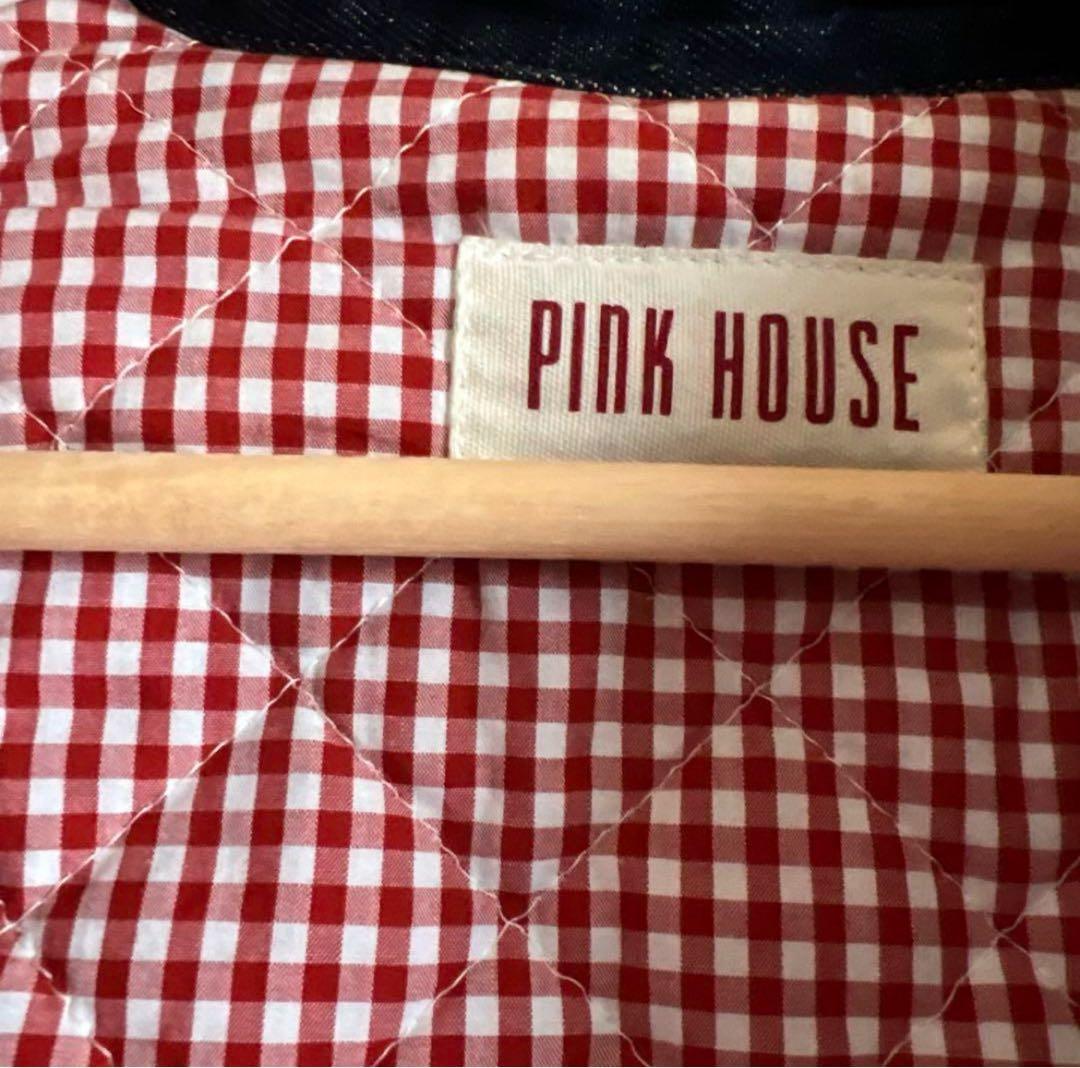 PINK HOUSE ギンガムチェック デニムブルゾン