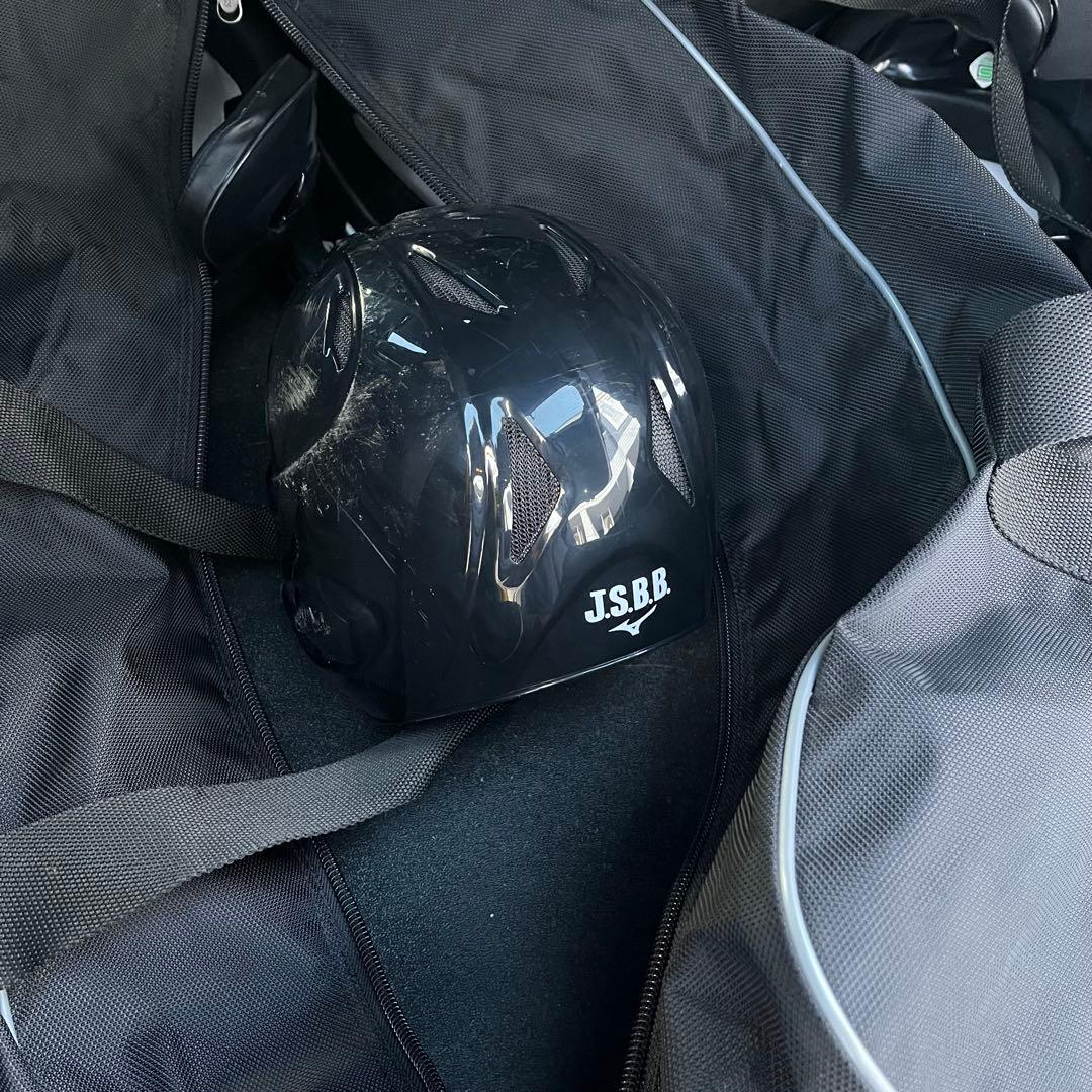 ミズノ　軟式野球　ヘルメット　セット