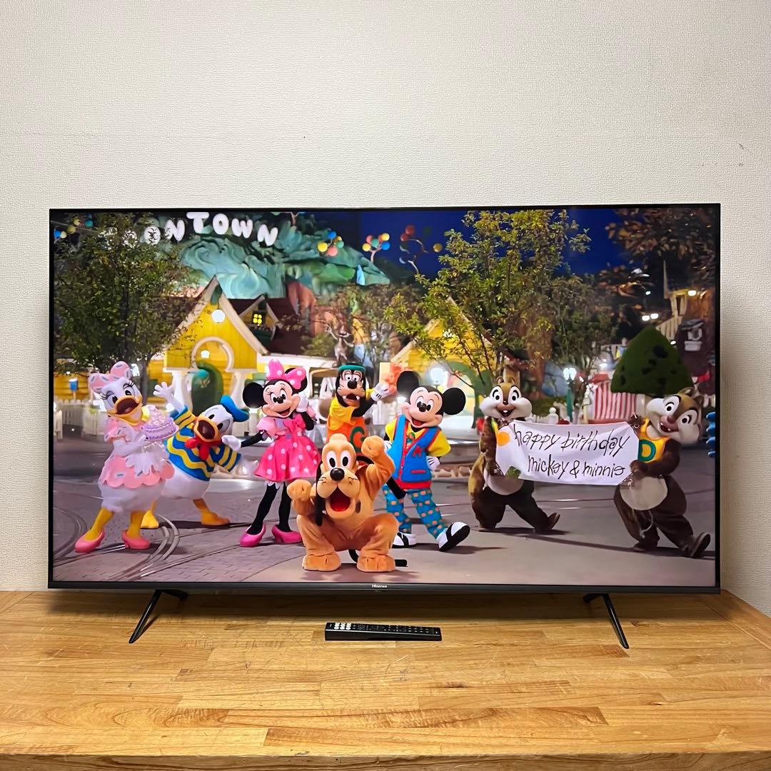 ハイセンス 65V型 4K 液晶テレビ 65E7H 動画配信アプリ動画 24年製