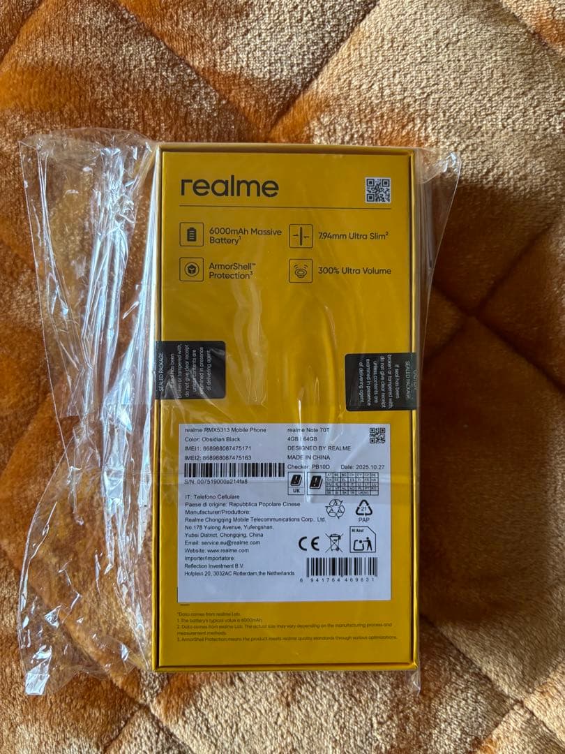 realme Note 70T 5000mAh 32MPカメラ