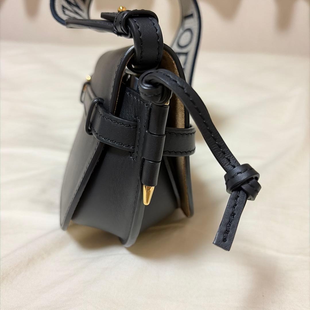[RIRI] ロエベ LOEWE ゲートバッグ　ミニ　ブラック