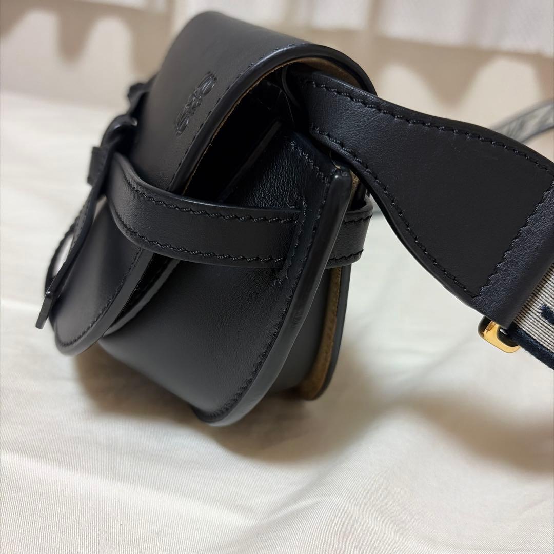 [RIRI] ロエベ LOEWE ゲートバッグ　ミニ　ブラック