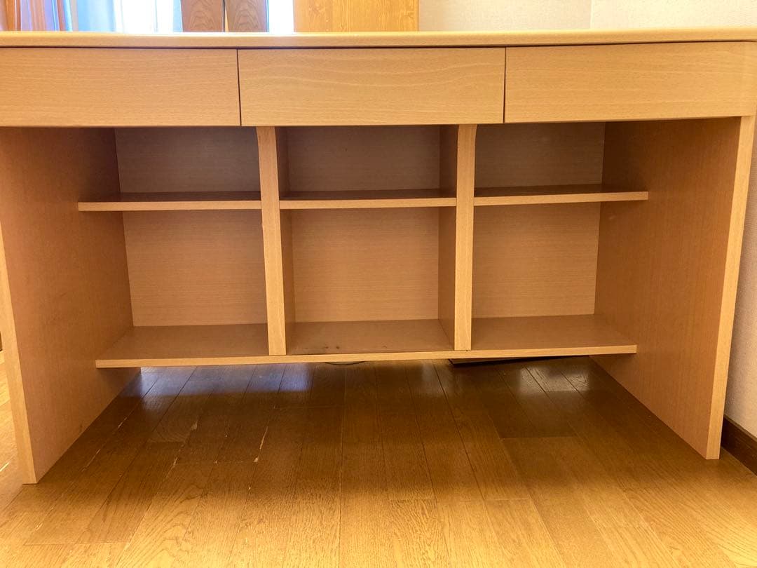 学習机　 事務デスク　収納力あり