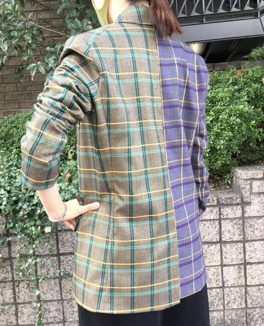 ヴィヴィアンタム　チェック柄 テーラードジャケット