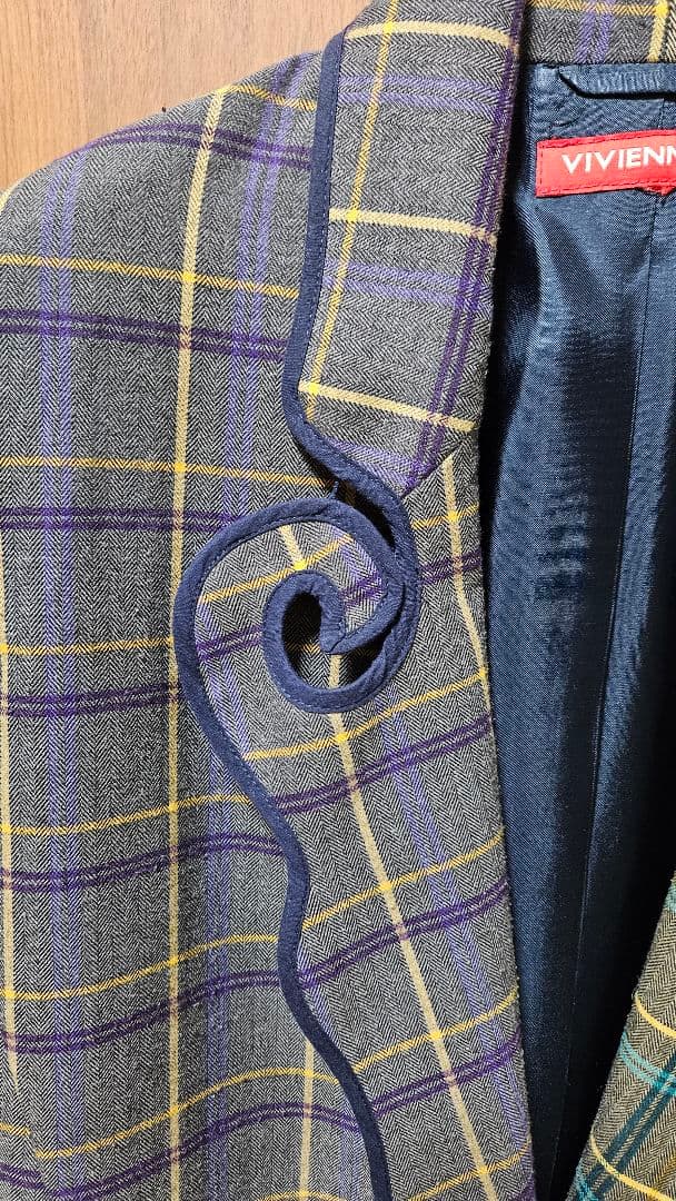ヴィヴィアンタム　チェック柄 テーラードジャケット